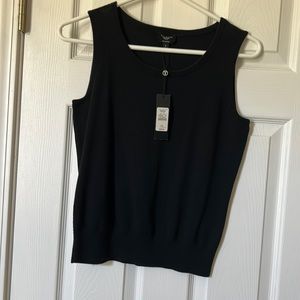 NWT.  Talbots PS cotton/nylon/Lycra tank.  Black.